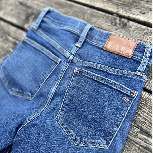 Madewell 10"‎ High-Rise Skinny Jeans Stretch Denim Size 24 Dark Wash - Picture 9 of 10